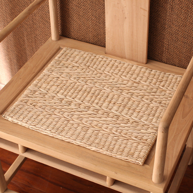 Handmade Cushion Straw Woven Futon Cushion - DropOnline.co