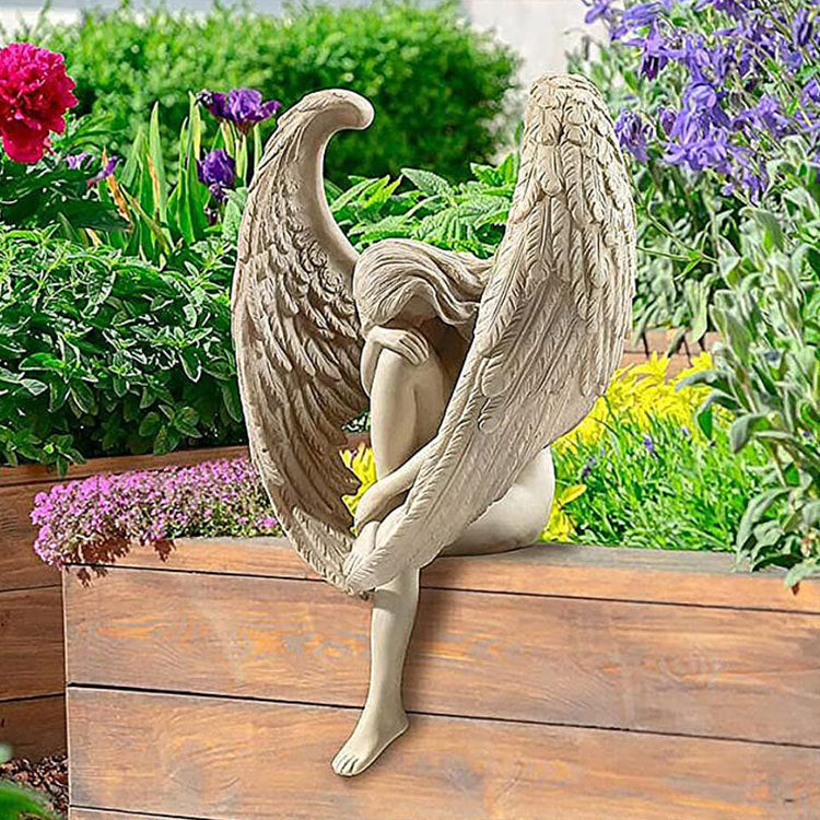 Redemption Angel Statue Ornaments Creative Sculpture Decoration Remembrance and Redemption Figurines Religious Garden Home Decor - DropOnline.co