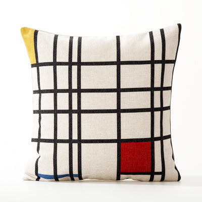 Office cushion pillowcases, car sofa cushion pillowcases, thick cotton and linen pillowcases - DropOnline.co
