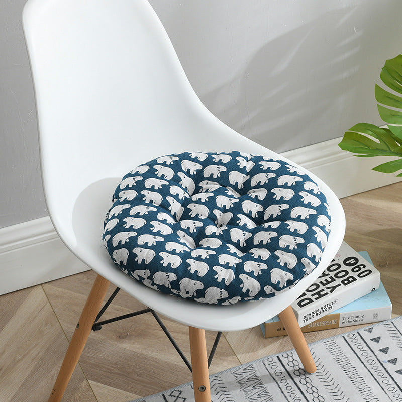 Hot Sale In Autumn And Winter Thick Cotton And Linen Round Cushion Nordic Home Chair Cushion Office Student Tatami Cushion - DropOnline.co