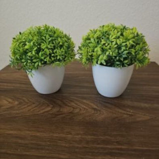 Simulated Plant Bonsai with Pot - 14cm Artificial Green Plant for Home Decoration - DropOnline.co