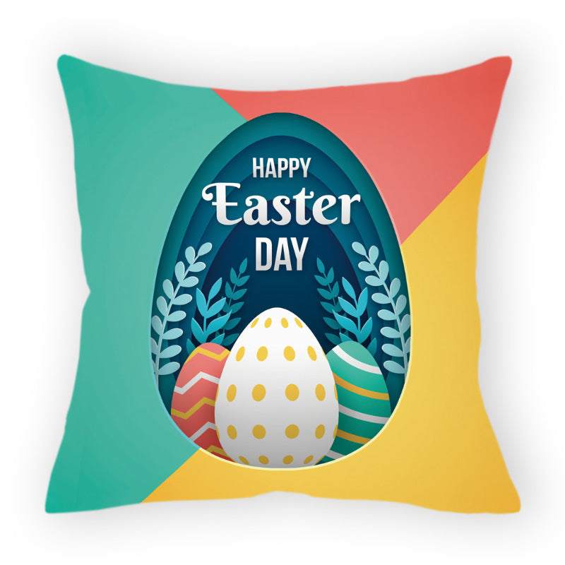 Easter Pillow Cover Sofa Cushion Cushion Cover - DropOnline.co