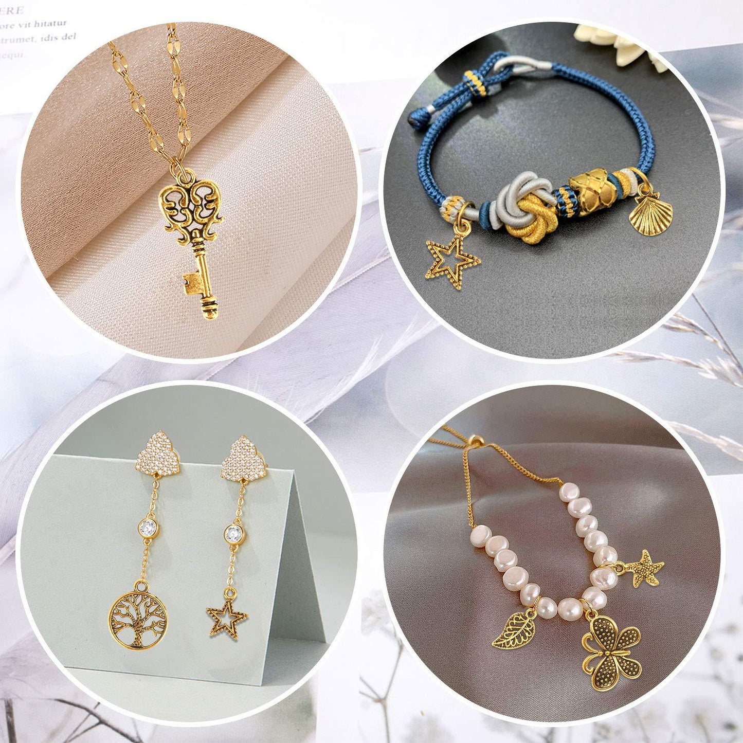 200Pcs Gold Charms Bulk Antique Gold Charms For Jewelry Making Charm Bracelet Necklace Earrings DIY Craft Making-Selling On Amazon Is Prohibited - DropOnline.co