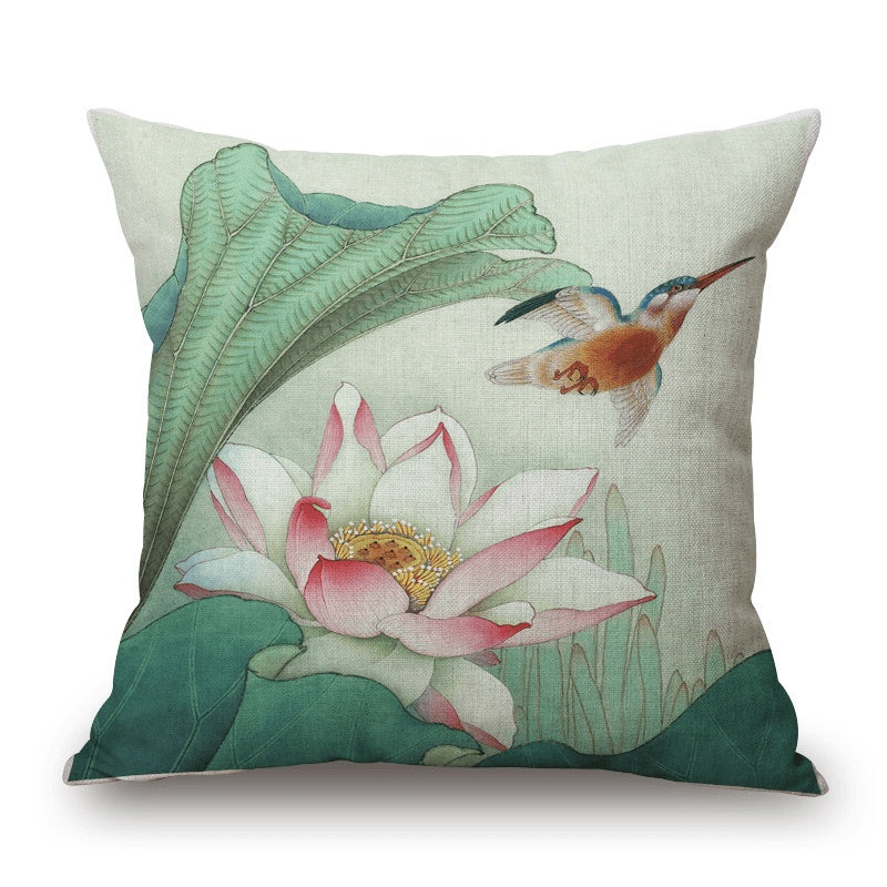 Pastoral Cotton Linen Sofa Pillow Cushion Office Waist Creative Activities Gift Cover - DropOnline.co