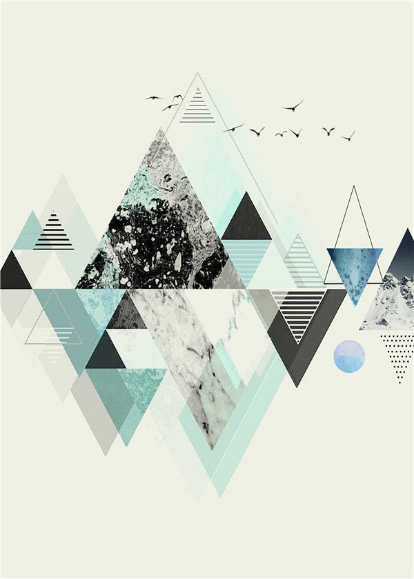 Abstract Living Room Canvas Art - Modern Smokey Girl Landscape Wall Decoration Painting - DropOnline.co