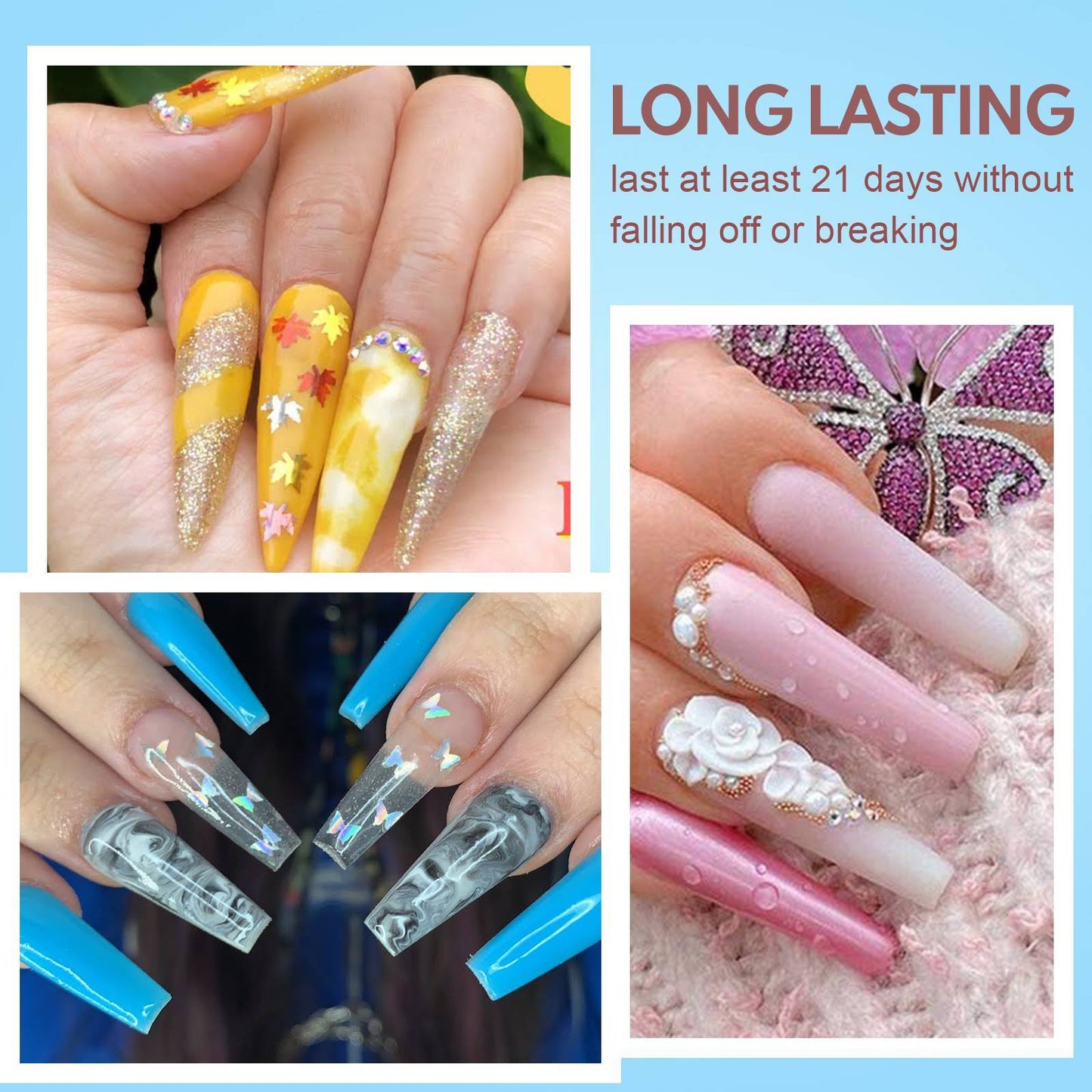 20 Colors Fast Acrylic Nail Kit Dip Powder Nail Kit Starter W Drill And UV Light - DropOnline.co