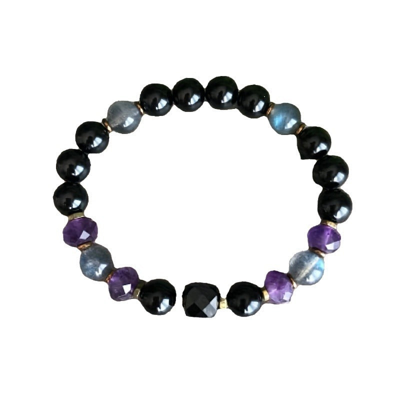 Versatile Obsidian 8mm Beaded Bracelet - DropOnline.co