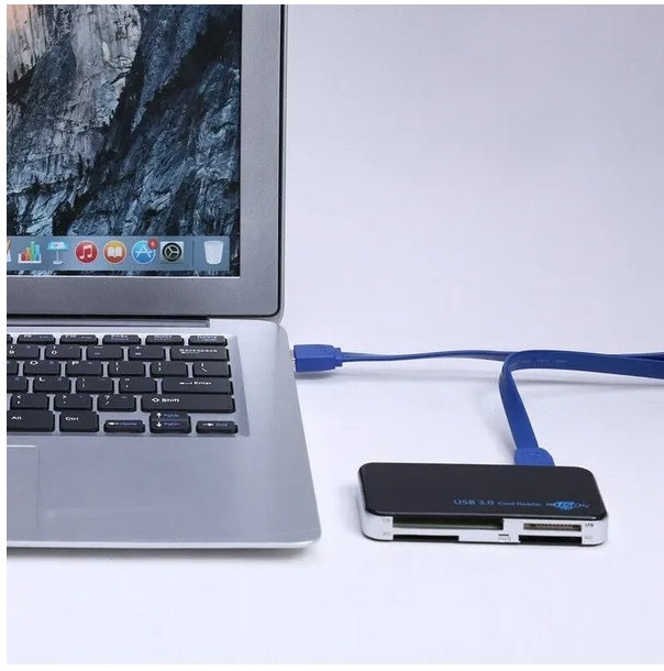 USB 3.0 Memory Card Reader Adapter 5GBPS Fit For CF TF SD Micro SD XD M2 MS Card - DropOnline.co