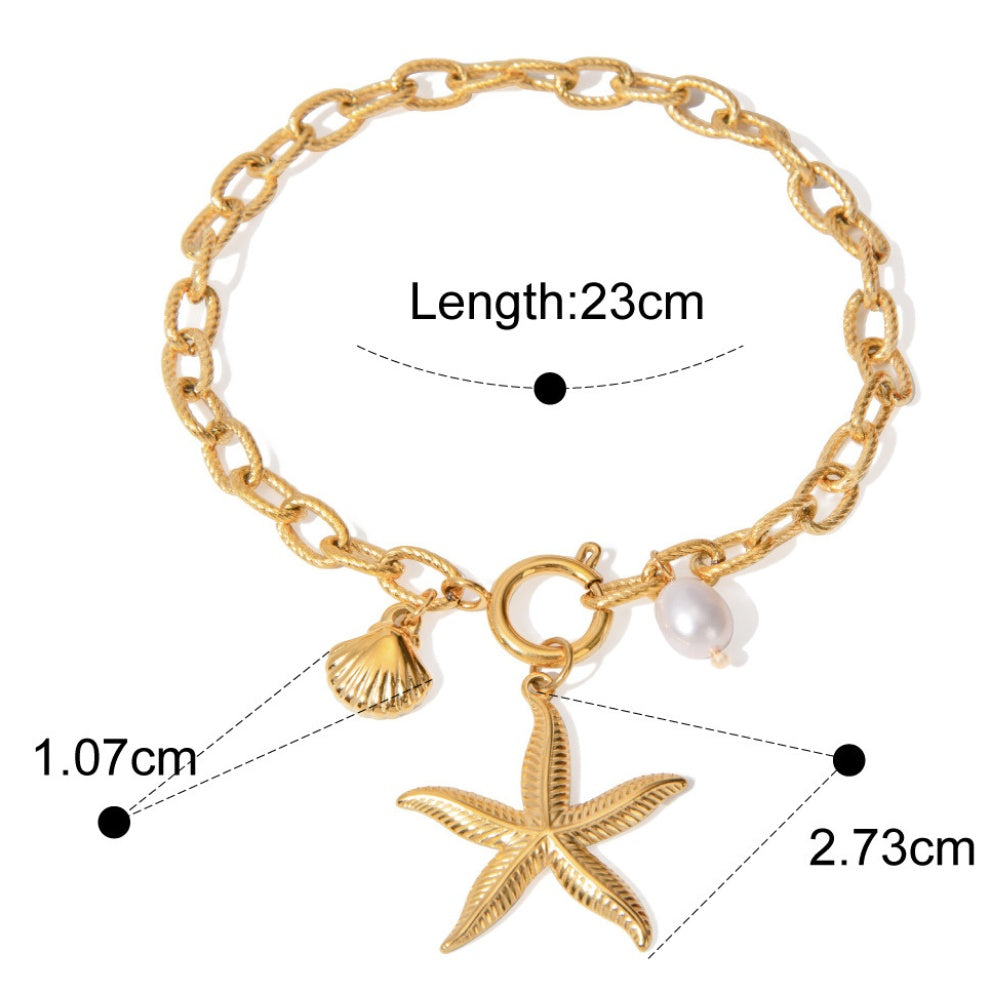 Starfish Pearl Bracelet - DropOnline.co