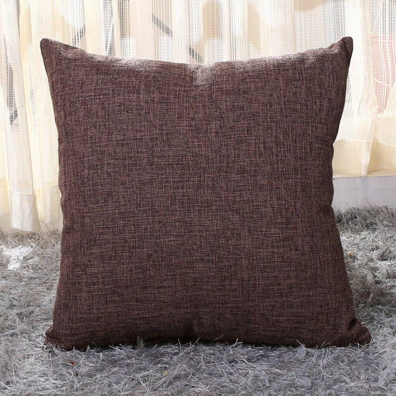 Solid color pillow cushion sofa cushion pillowcase - DropOnline.co