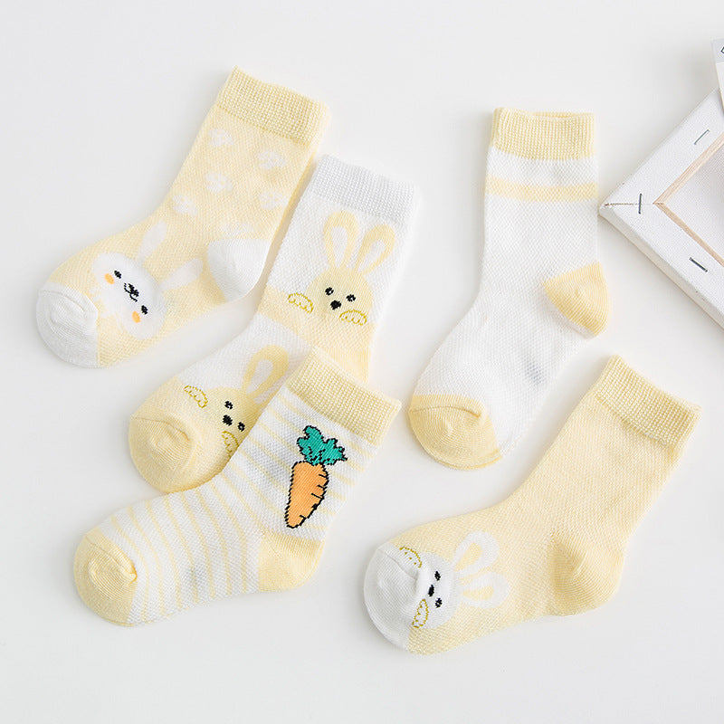 Cotton Baby Socks - Breathable Soft Socks for Boys & Girls - DropOnline.co