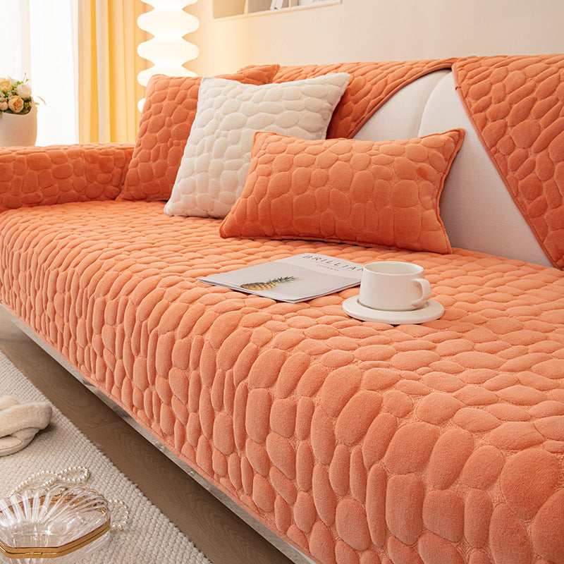 Milk Velvet Winter Sofa Cushion Thickened Anti Slip Seat Cushion - DropOnline.co