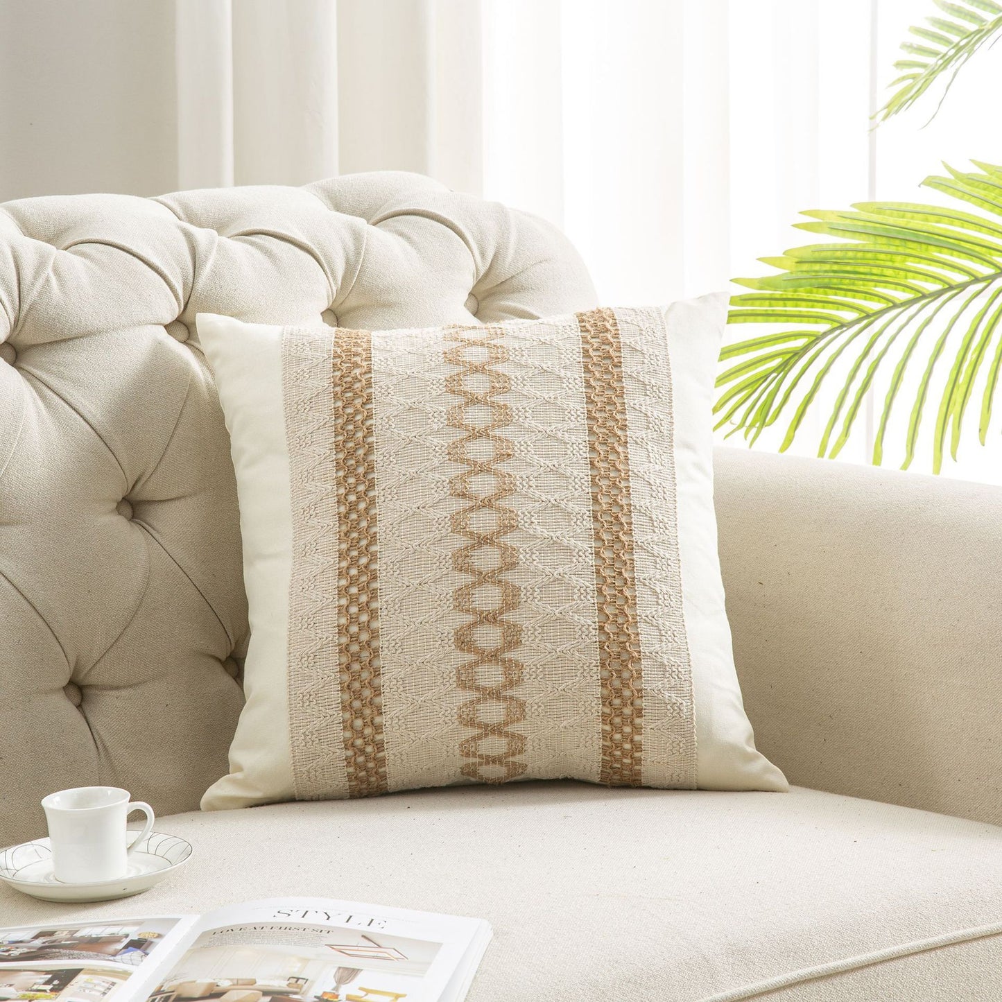 New Cotton And Linen Bohemian Pillow And Cushion Cover - DropOnline.co