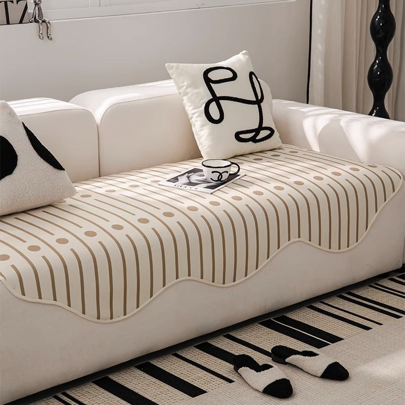 Four Seasons Universal Modern Light Luxury Straight Row Sofa Cushion Cover Cloth - DropOnline.co