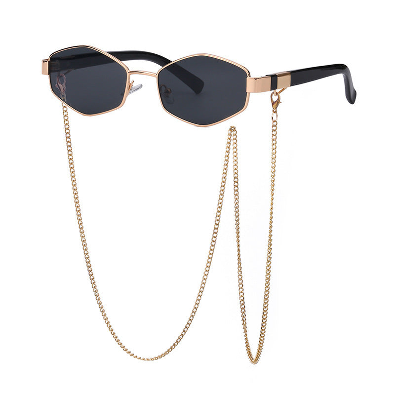 Women's Fashion Personality Chain Korean Style Sunglasses - Trendy Eyewear - DropOnline.co