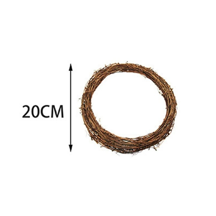 DIY Home Decor Natural Rattan Wreath - DropOnline.co