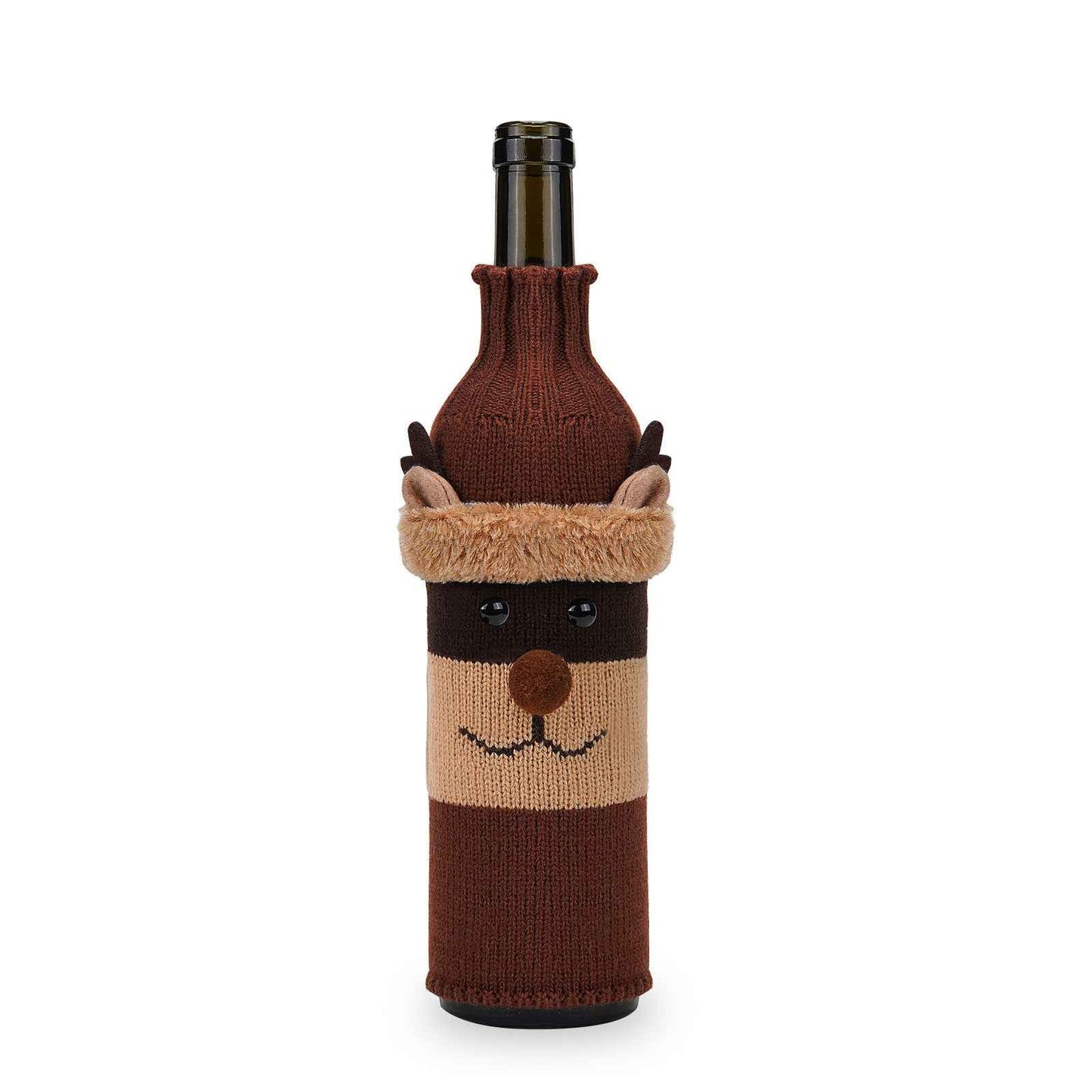 Home Fashion Simple Christmas Decorations Bottle Cover - Wine Bottle Decor - DropOnline.co