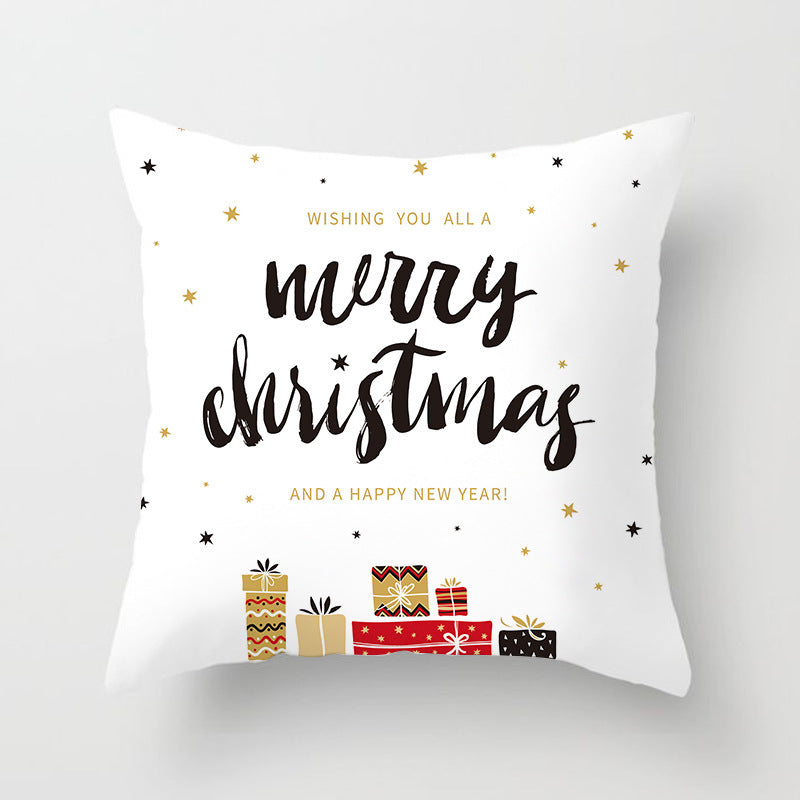 Christmas Nordic Style Peach Skin Fabric Pillow Cover Car Home Sofa Cushion Cover - DropOnline.co