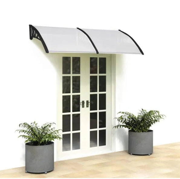 Outdoor Front Door Window Awning Patio Canopy Rain Cover UV Protected Eaves RT - DropOnline.co