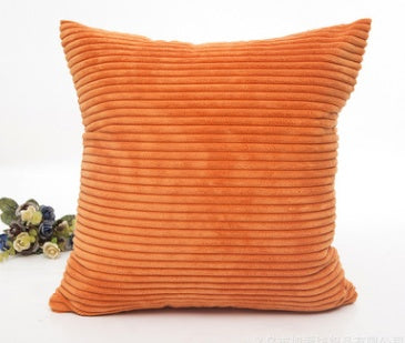 2.5 corn strips corduroy plush plain hug pillowcase cushion set without core - DropOnline.co