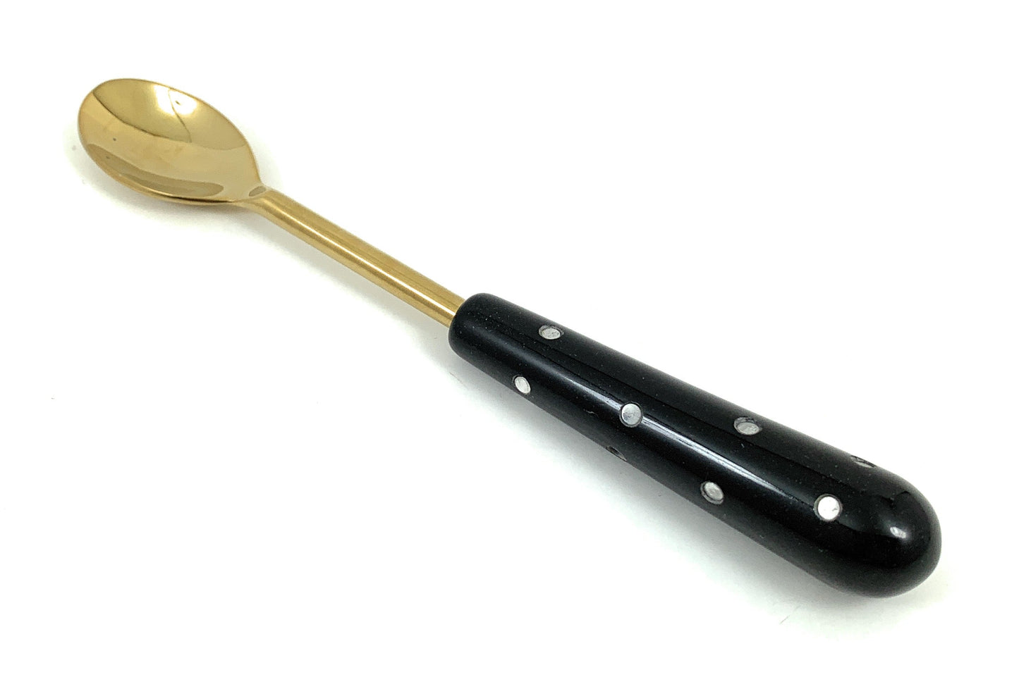 Vibhsa Lot de 4 accessoires et kit de barman pour bar à domicile (noir doré)