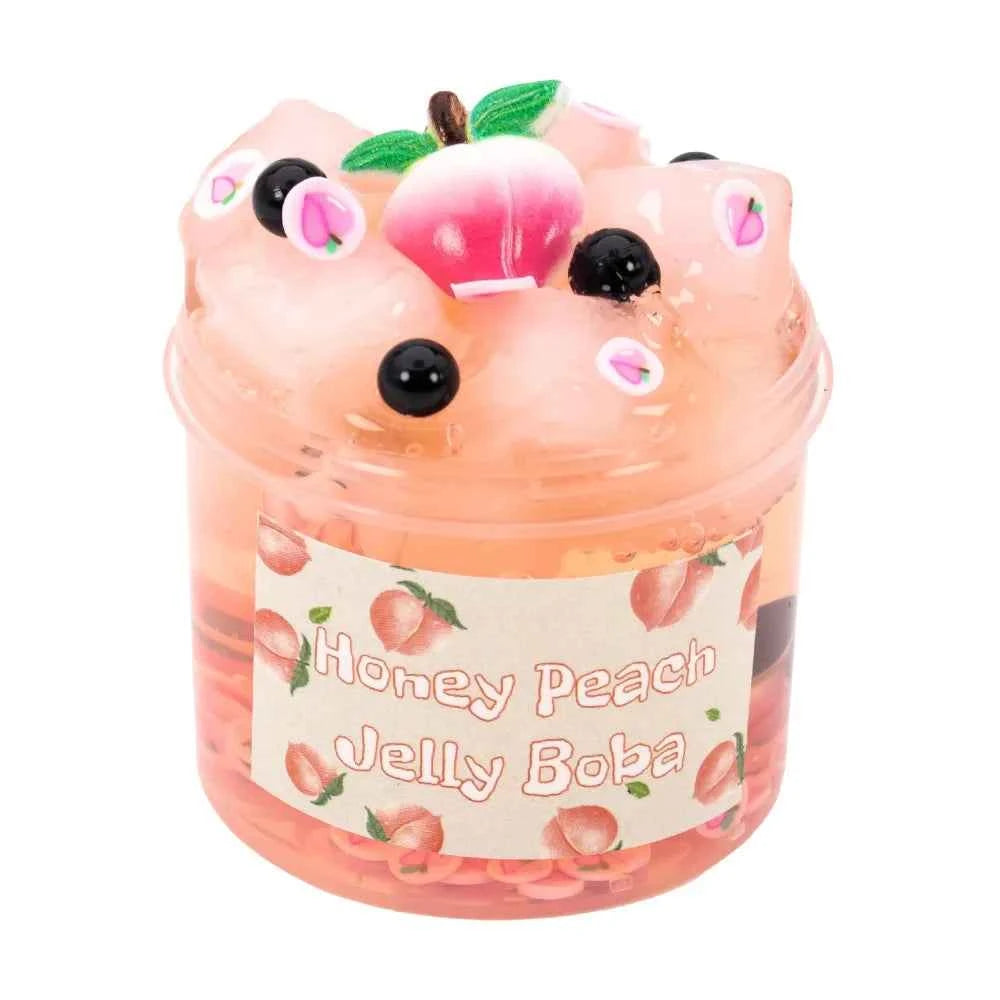 Soft 70ml Crystal Slime Foam Ball Glitter Clear Slime Set Strawberry Kiwi Stress Relief Slime Kit