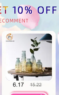 Modern Ceramic Flower Vase — Glazed Decorative Home Accent for Green Plants & Florals