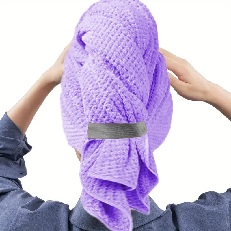 Extra Large Microfiber Quick Dry Hair Towel Wrap Turban Ultra Absorbent Soft