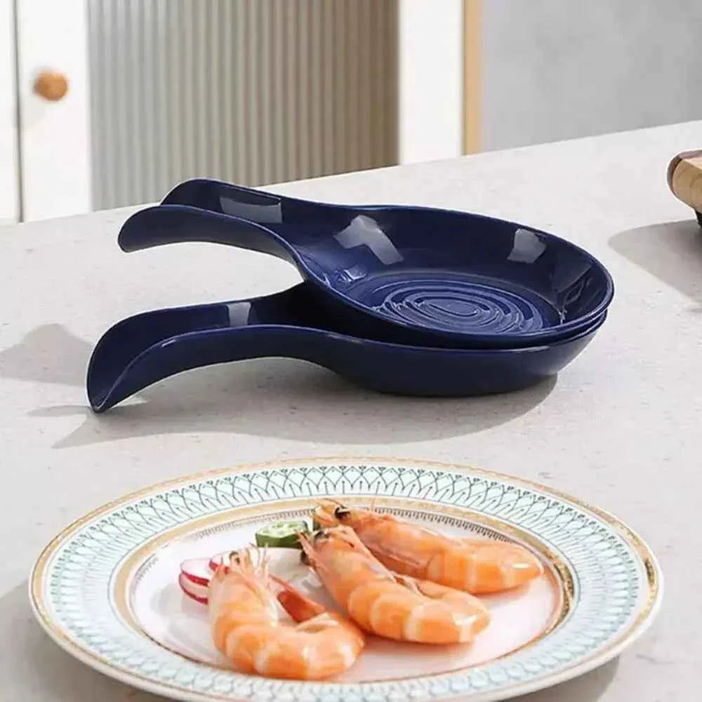 Multi-Function PP Spoon Rest Heat-Resistant Cooking Spoon Holder Large Storage Shelves Kitchen Accessories