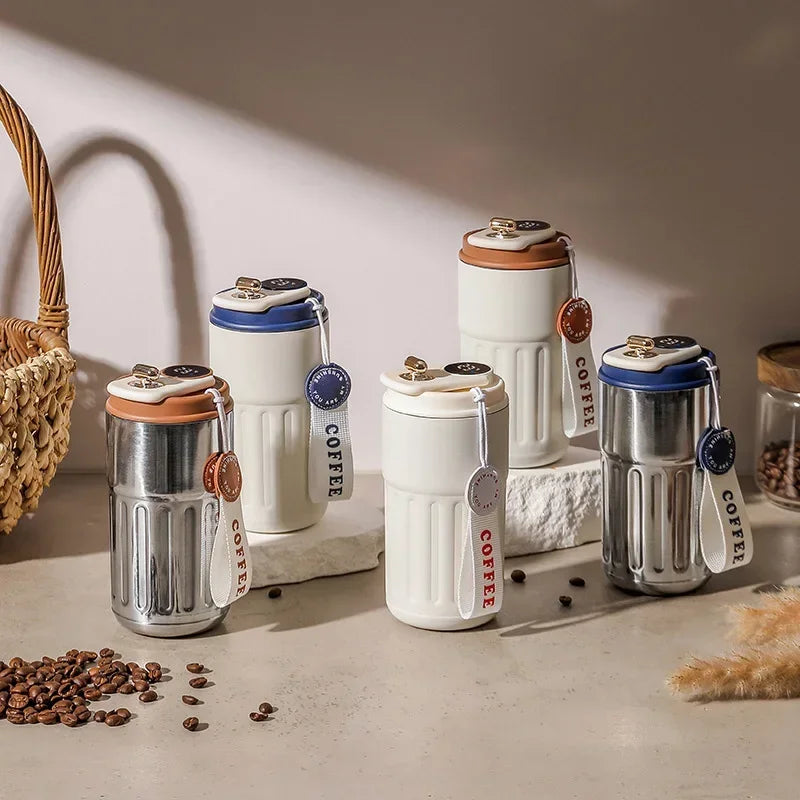 Smart Temperature Display Thermos Bottle 450ml – 316 Stainless Steel Portable Coffee Mug