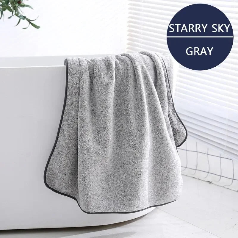 Thickened Bath Towels for The Body Microfiber Towel for Gym Shower Robe for Spa Beath Home