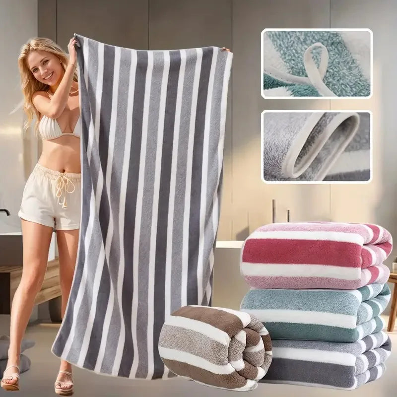 Ultra Soft Thick Bath Towel — Quick-Drying & Durable