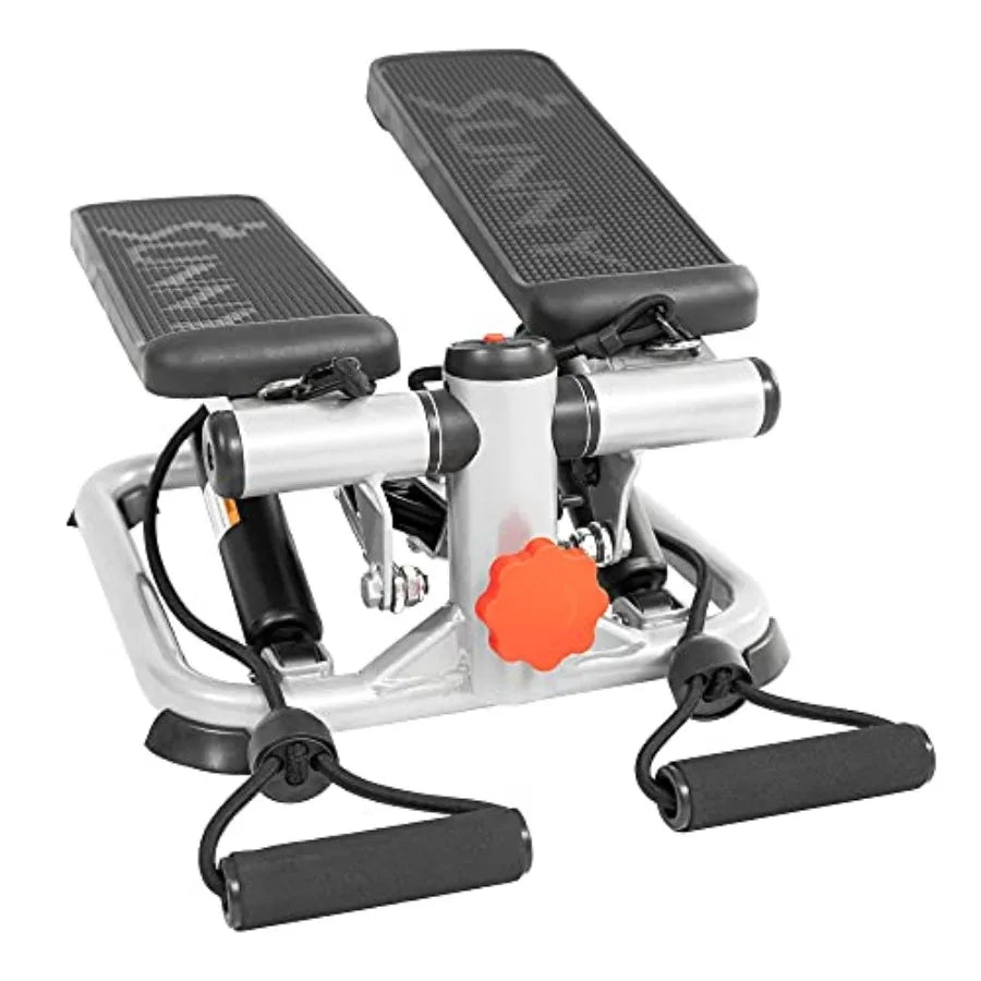 Mini Steppers with Digital Monitor and Resistance Bands, Compact Low-Impact Cardio Machines for Home Workouts