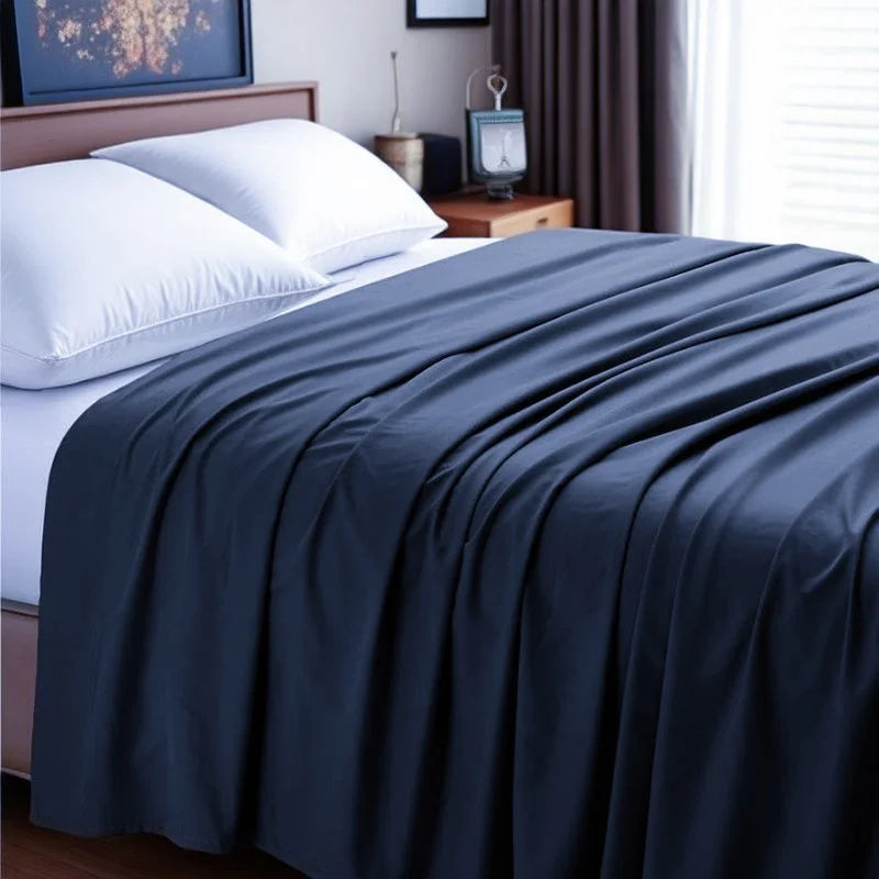 1PC Luxury Flat Sheet: Soft, Wrinkle-Free, Stain-Resistant, And Machine Washable Bedsheet For Effortless Care