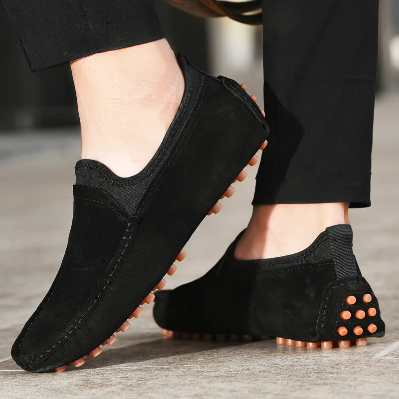 Mocassins de conduite faits à la main pour homme | Chaussures de marche extérieures confortables et tendance