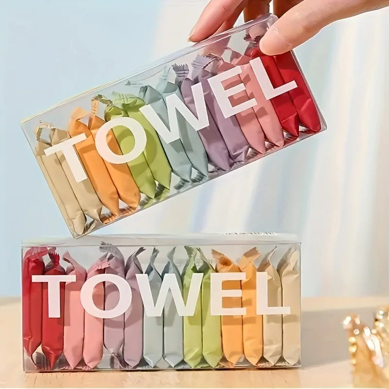 42-Piece Compressed Disposable Face Towels — Travel & Outdoor