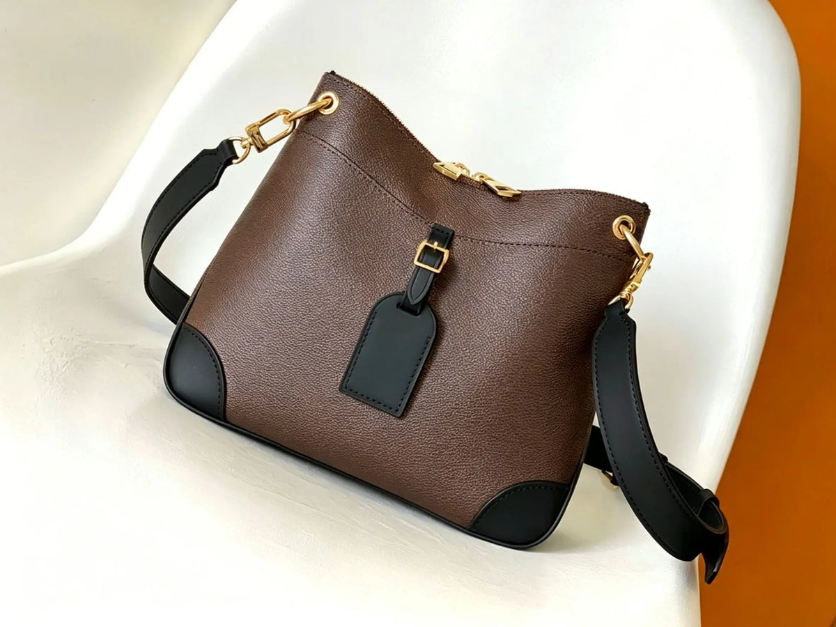 PU Leather Satchel with Outer Zipper Pocket