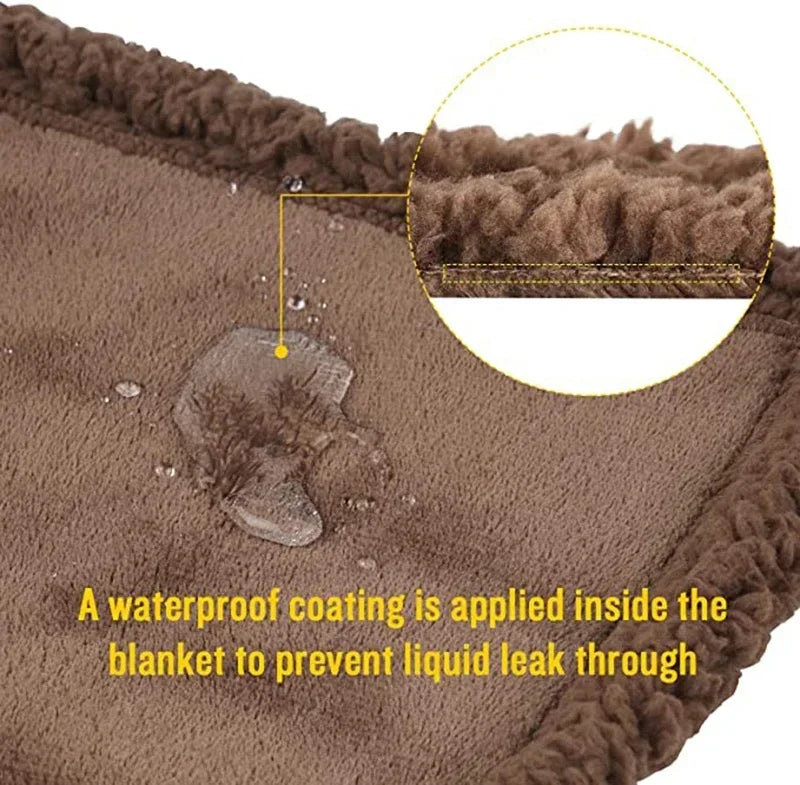 Winter Warm Thickened King Size Blanket 100% Waterproof And Stain Resistant-blanket Cozy Shaggy Blanket Couple Romantic Blanket