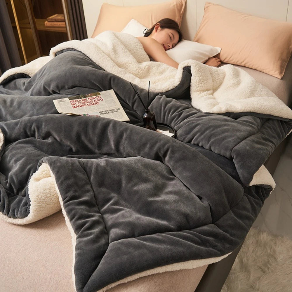 Winter ! Fuzzy Blankets - Twin/Full/Queen/King Size Thick Warm Blanket for Bed Cozy Throw Blanket for Couch Home Dorm or Gift
