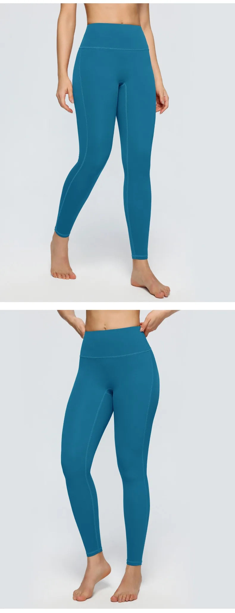 Legging de yoga nude pour femme – Pantalon de fitness taille haute ultra-extensible effet push-up