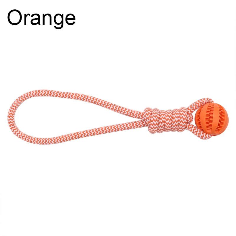 Bite-Resistant Cotton Rope Treat Ball for Dogs
