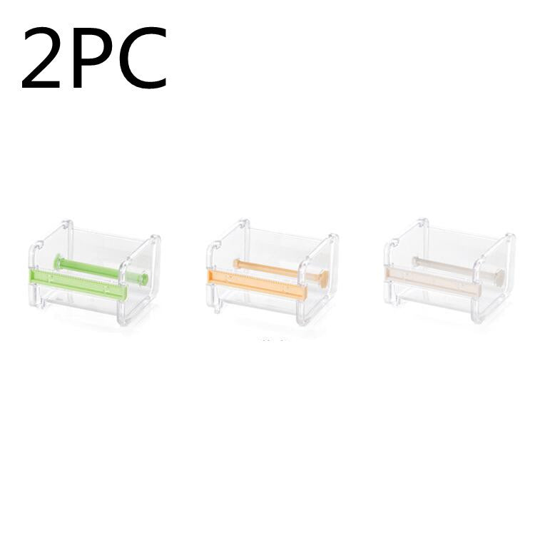 Fante Scotch Tape Cutter Sub-Packing Box Office Gadgets Japanese-Style Hand Account Desktop Tape Storage Box Seat - DropOnline.co