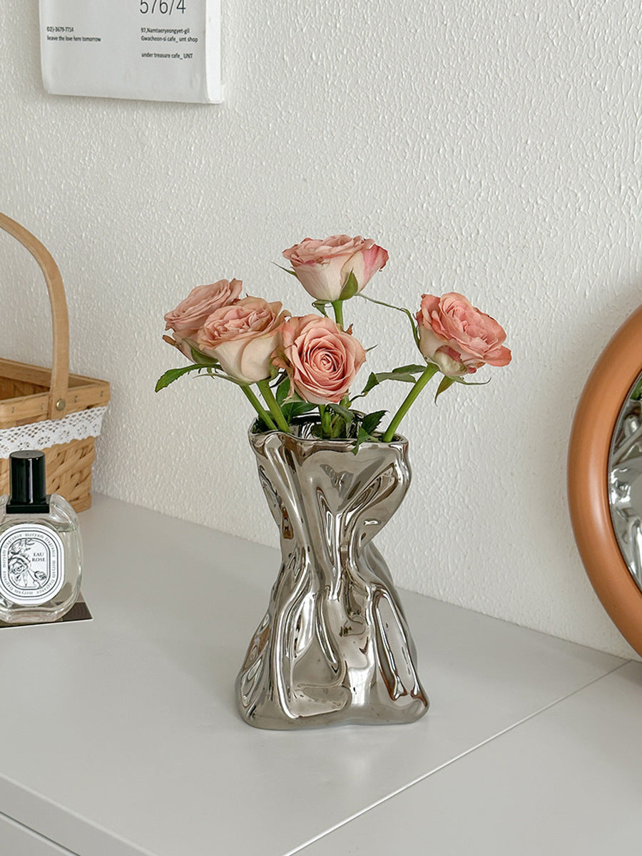 Simple Cream Style Vase Decoration Home Decoration - DropOnline.co