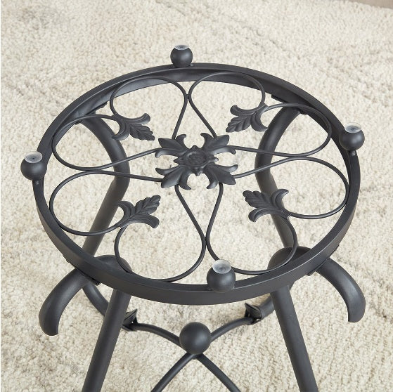 2-piece Coffee Table Set With Tempered Glass Surface - DropOnline.co