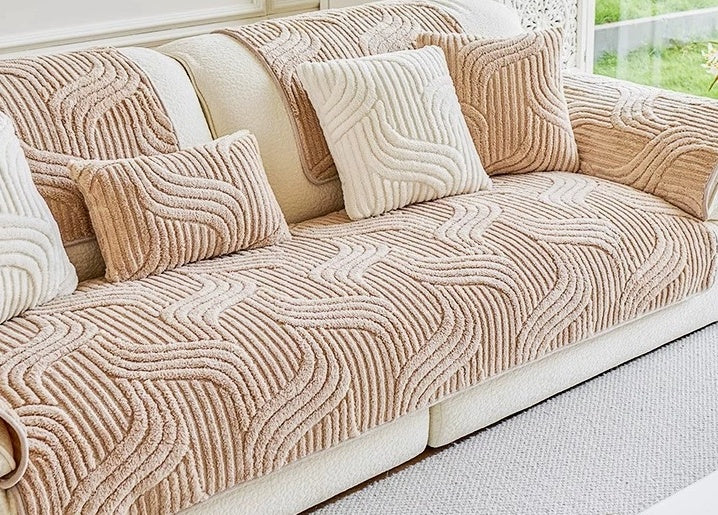 Autumn And Winter Thickening Non-slip Plush Sofa Cushion - DropOnline.co