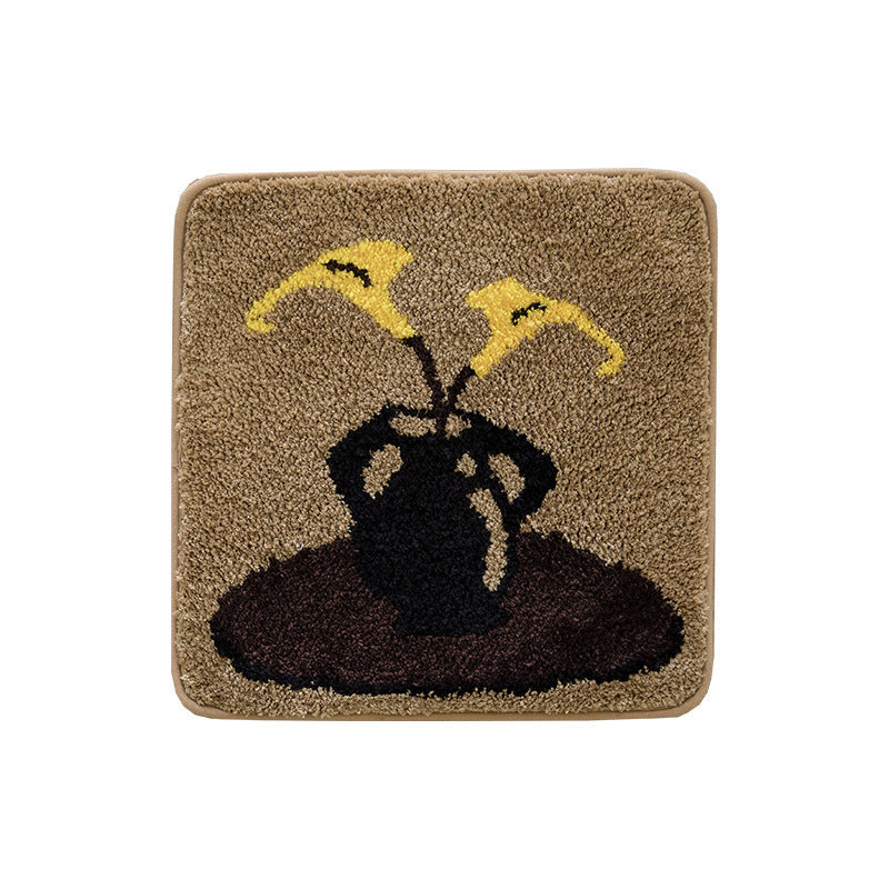 Chair Cushion Office Long-sitting Non-slip Cushion Absorbent Dirt-resistant Flocking Cushion - DropOnline.co