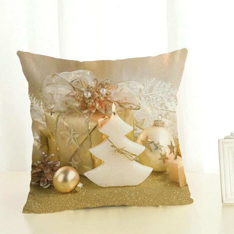 Christmas Polyester Fabric Sofa Cushion And Pillowcase - DropOnline.co