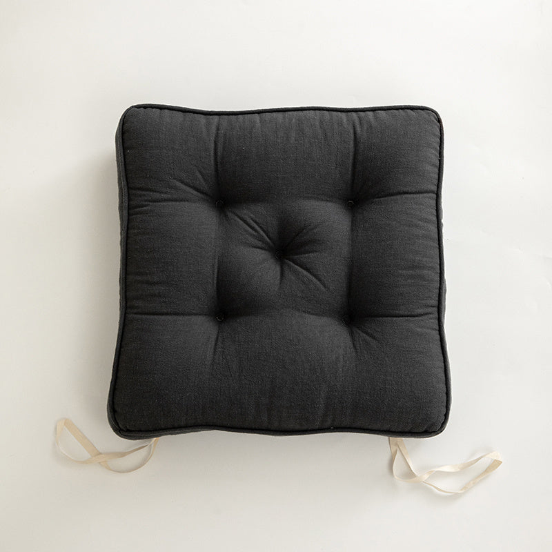 Japanese Simple Cotton And Linen Cushion Thickened And Anti-skid - DropOnline.co