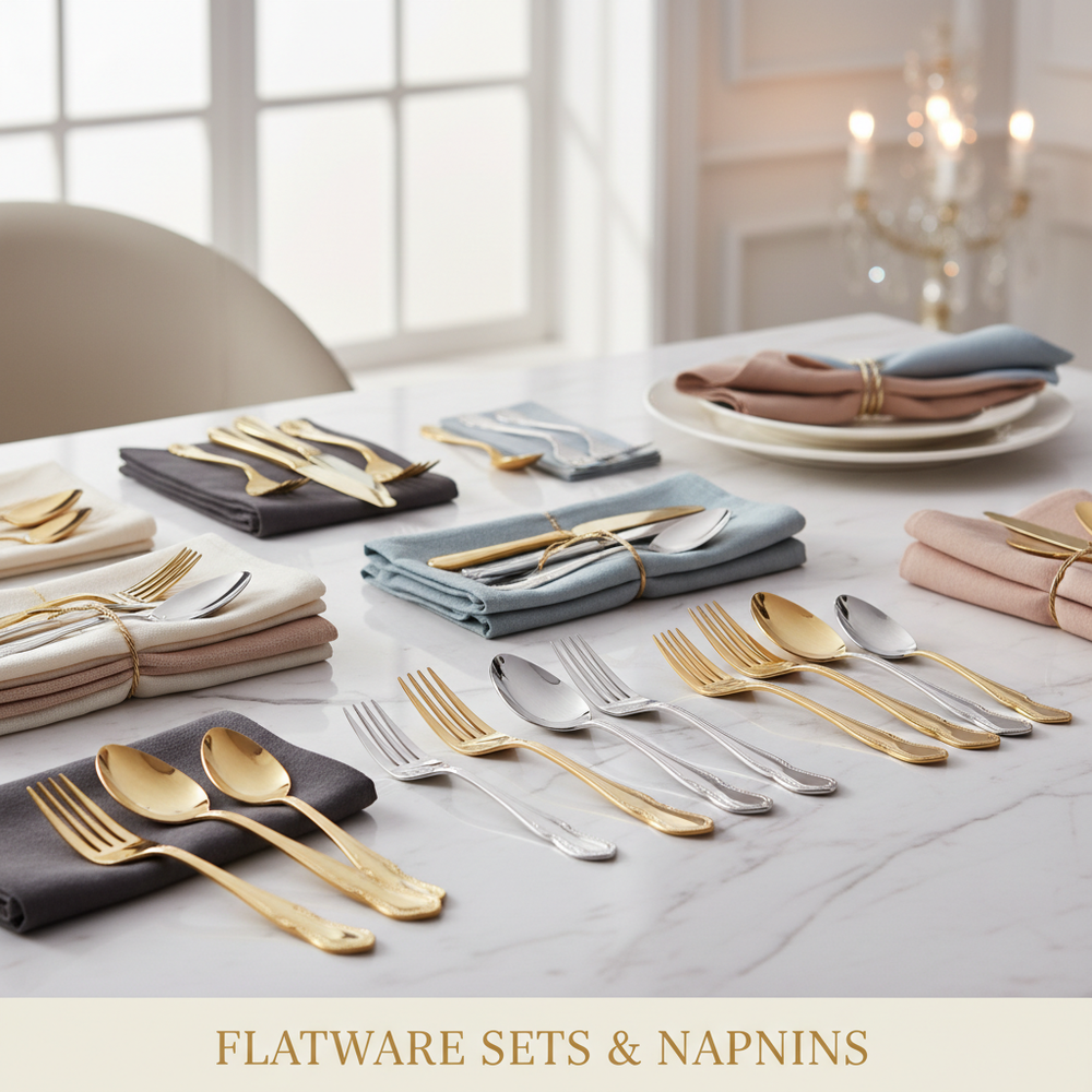 Flatware Sets & Napkins