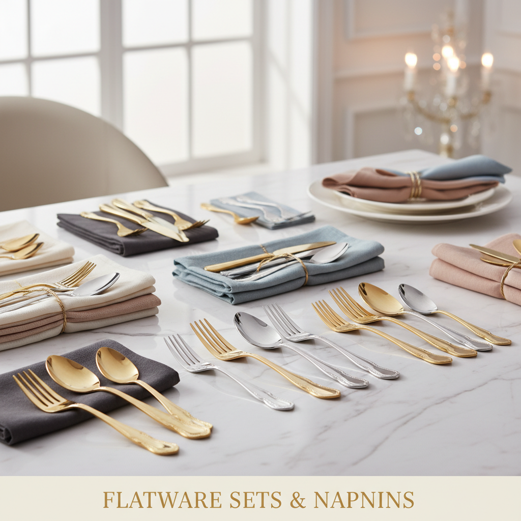 Flatware Sets & Napkins
